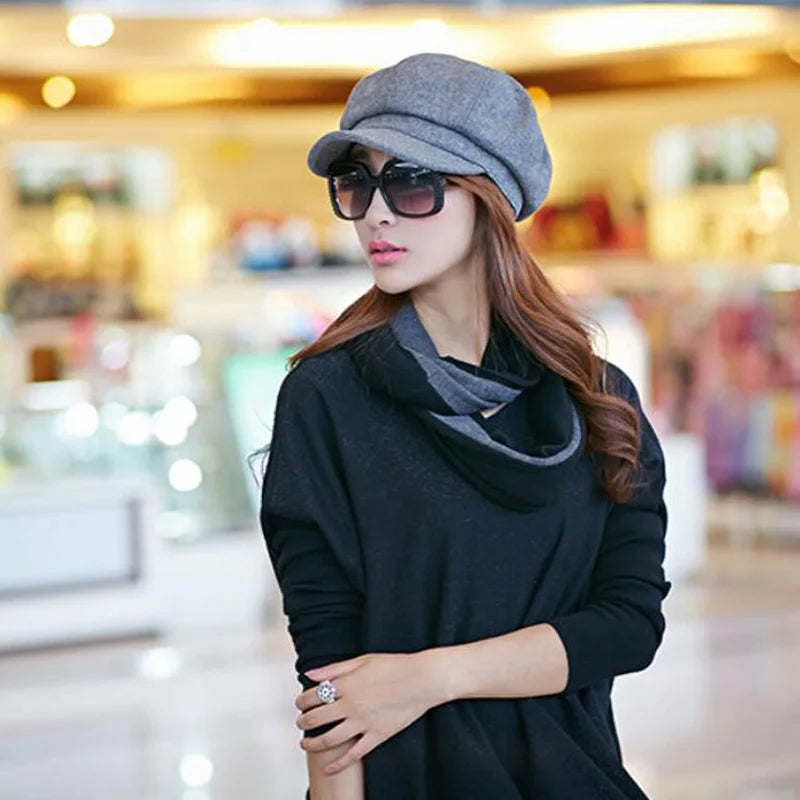 Step out in style with our chic Newsboy Cap, the latest in women's fashion accessories