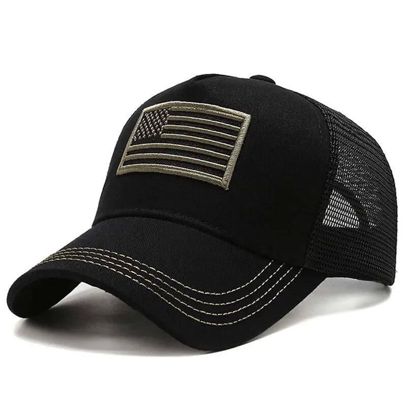 Show off your patriotic spirit with this Baseball Net Caps