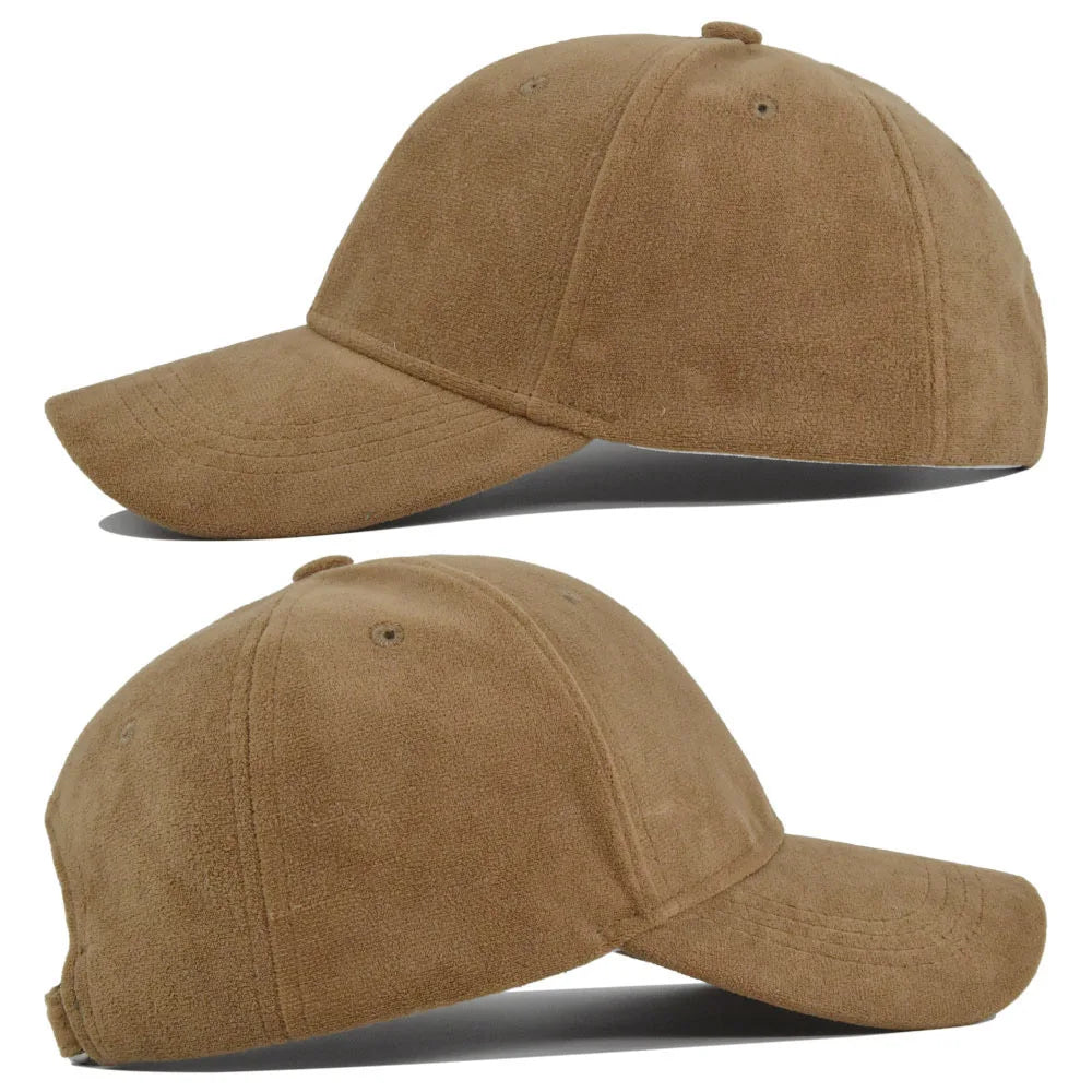 Elevate your style this season with our Fashion Suede Baseball Caps