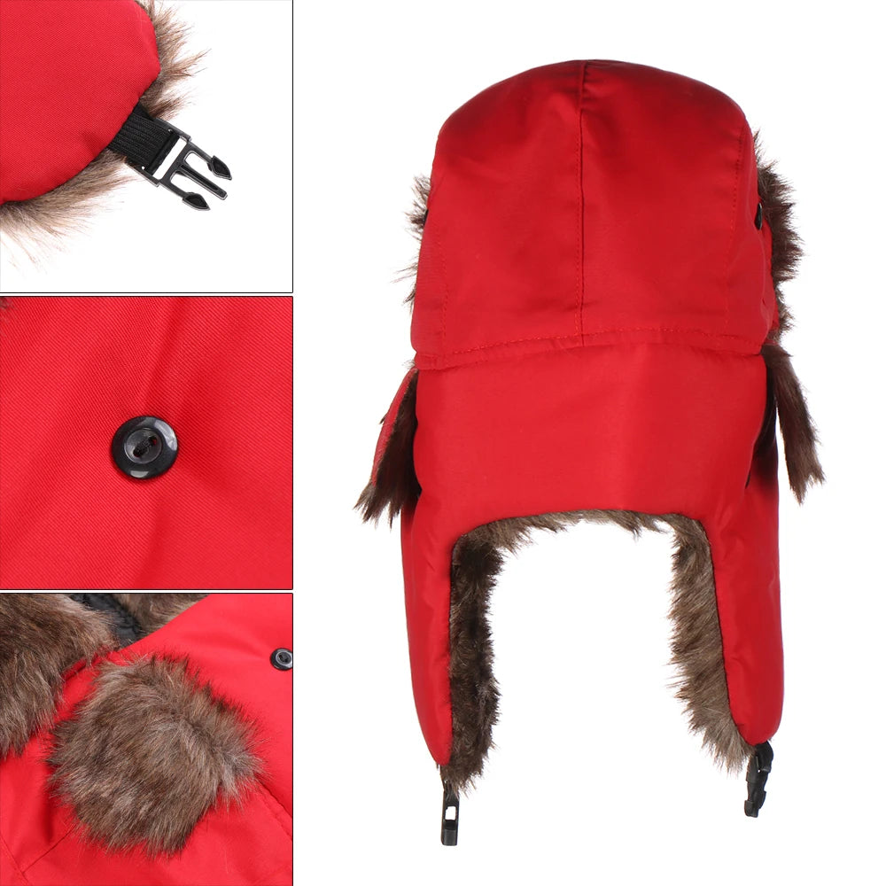 Brave the cold in style with our Trapper Bomber Hat, ideal for men and women alike