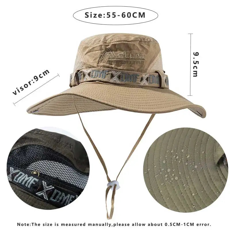 Explore the outdoors in style with our Summer Men's Bucket Hat, your ultimate companion for sun protection