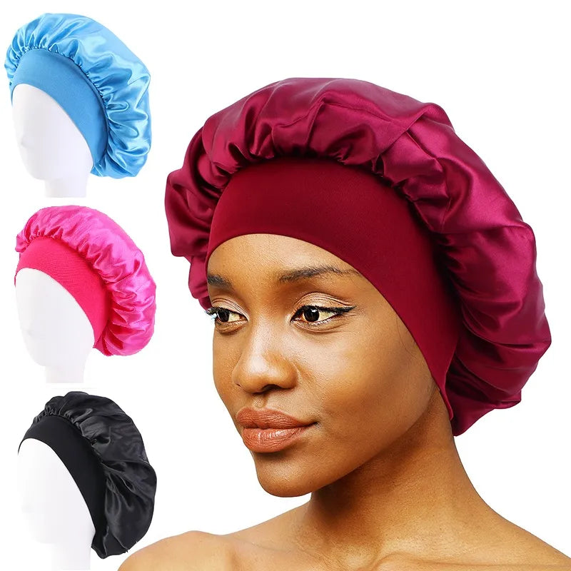 Experience the luxury of our New Women's Satin Sleeping Hat